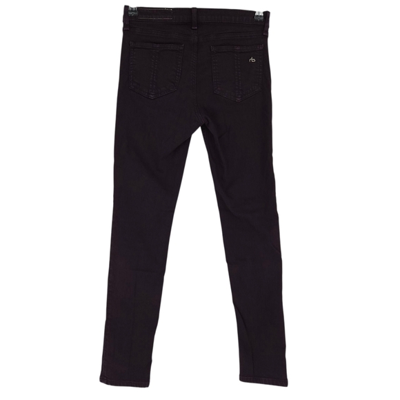 Rag & Bone Skinny Jeans Purple Mid Rise Dark Wash Denim 26 - Picture 2 of 7